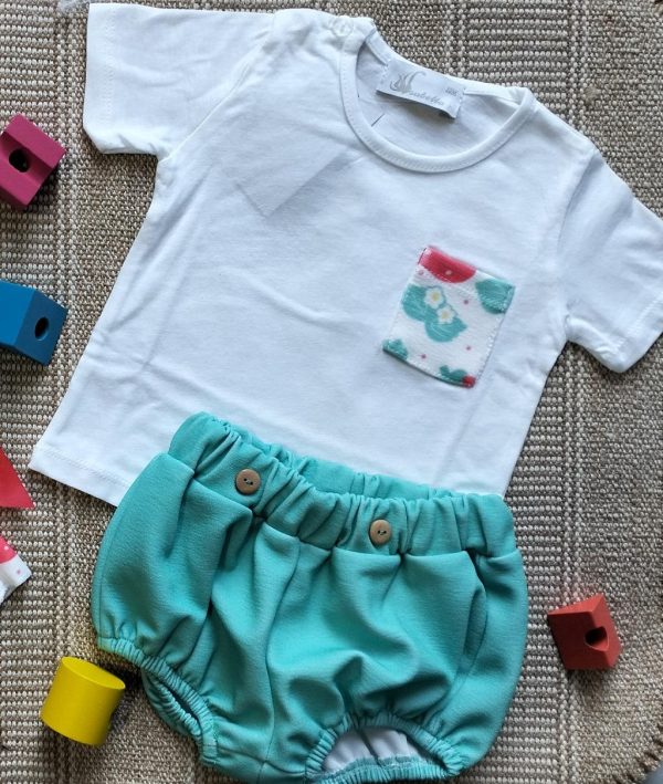 CONJUNTO ALGODÓN FRESA NIÑO