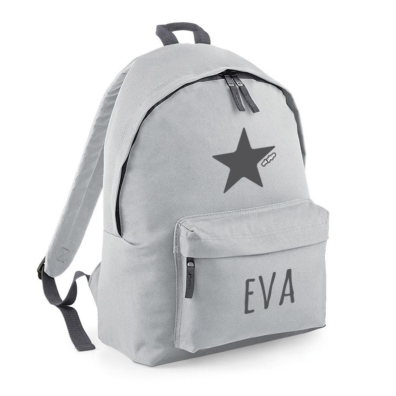 MOCHILA JUNIOR GRIS
