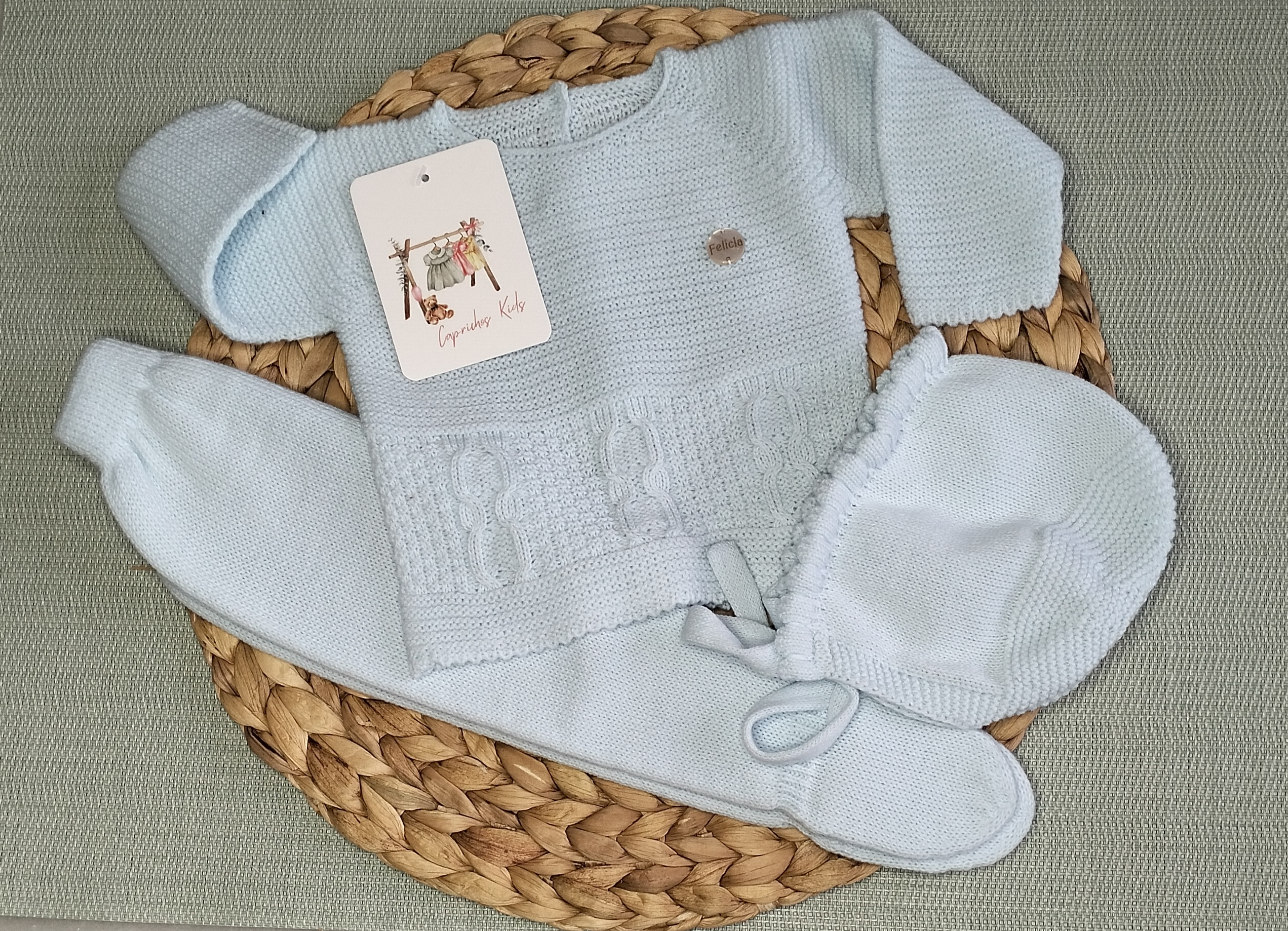 CONJUNTO DE POLAINA EN TONOS PASTELES - Imagen 4