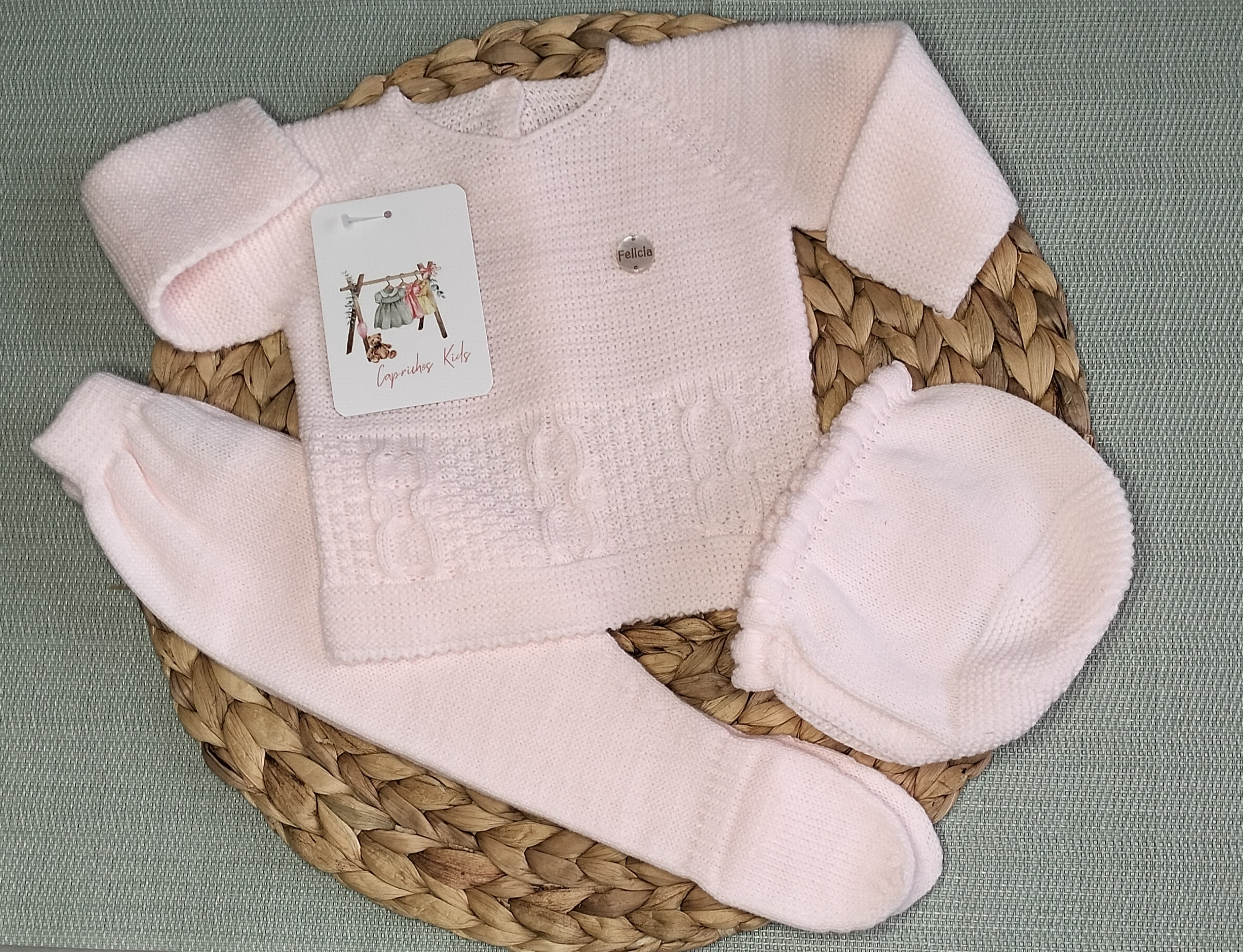 CONJUNTO DE POLAINA EN TONOS PASTELES - Imagen 3