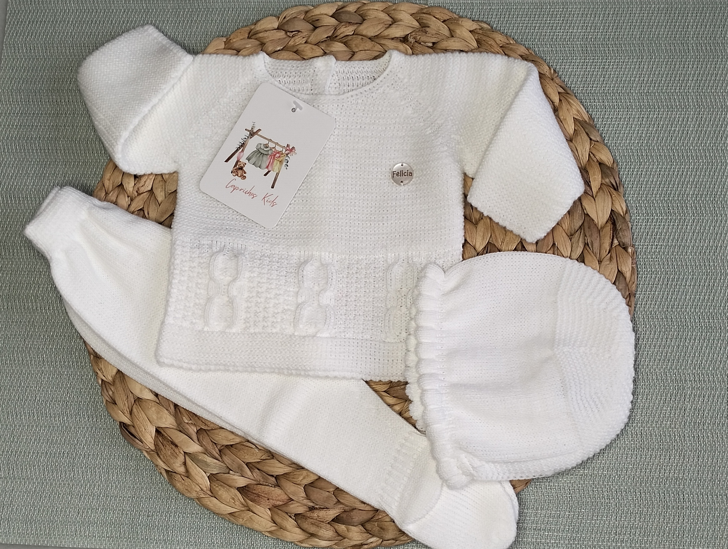 CONJUNTO DE POLAINA EN TONOS PASTELES - Imagen 2