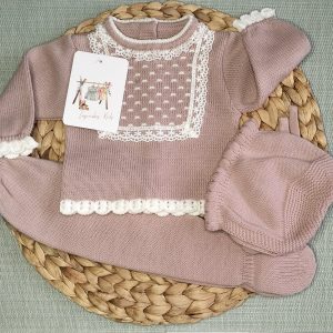 CONJUNTO DE POLAINA CON ENCAJE FRONTAL