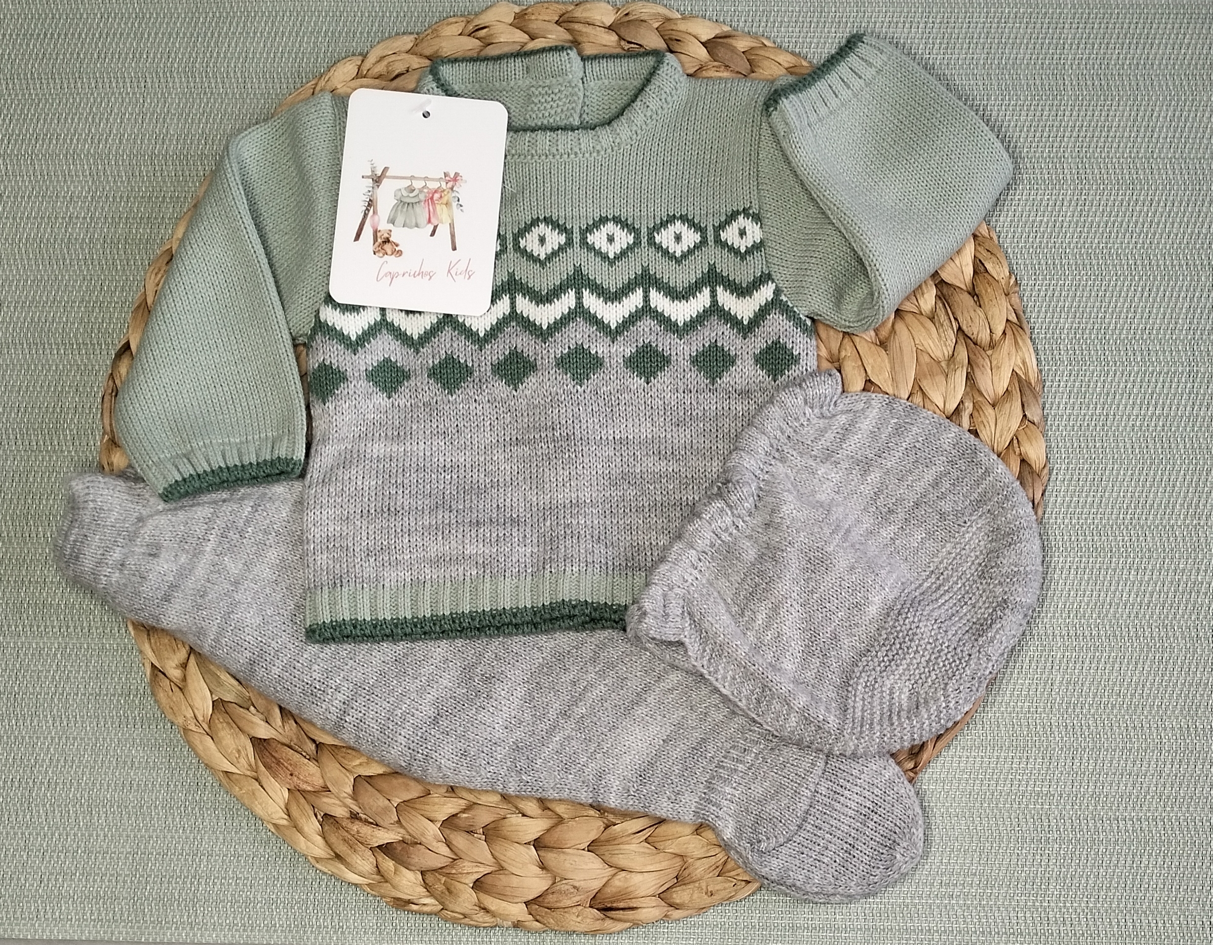 CONJUNTO DE POLAINA CON ESTAMPADO DE ROMBOS - Imagen 4