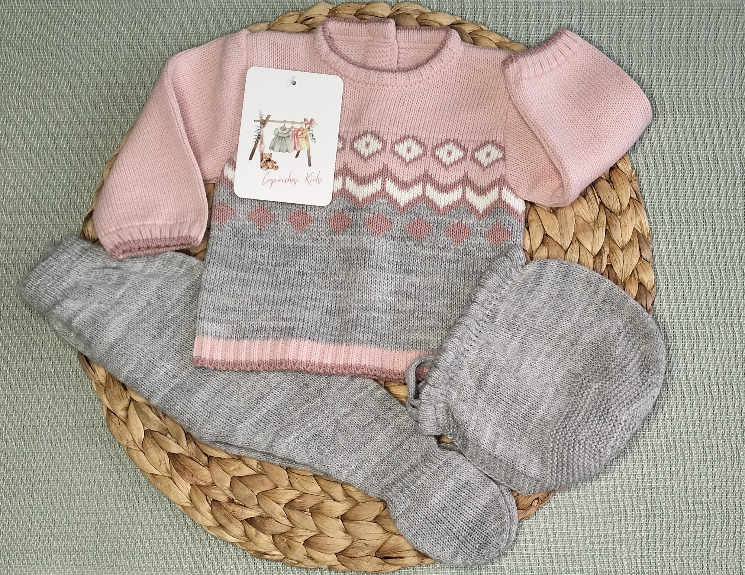 CONJUNTO DE POLAINA CON ESTAMPADO DE ROMBOS - Imagen 3