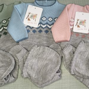 CONJUNTO DE POLAINA CON ESTAMPADO DE ROMBOS