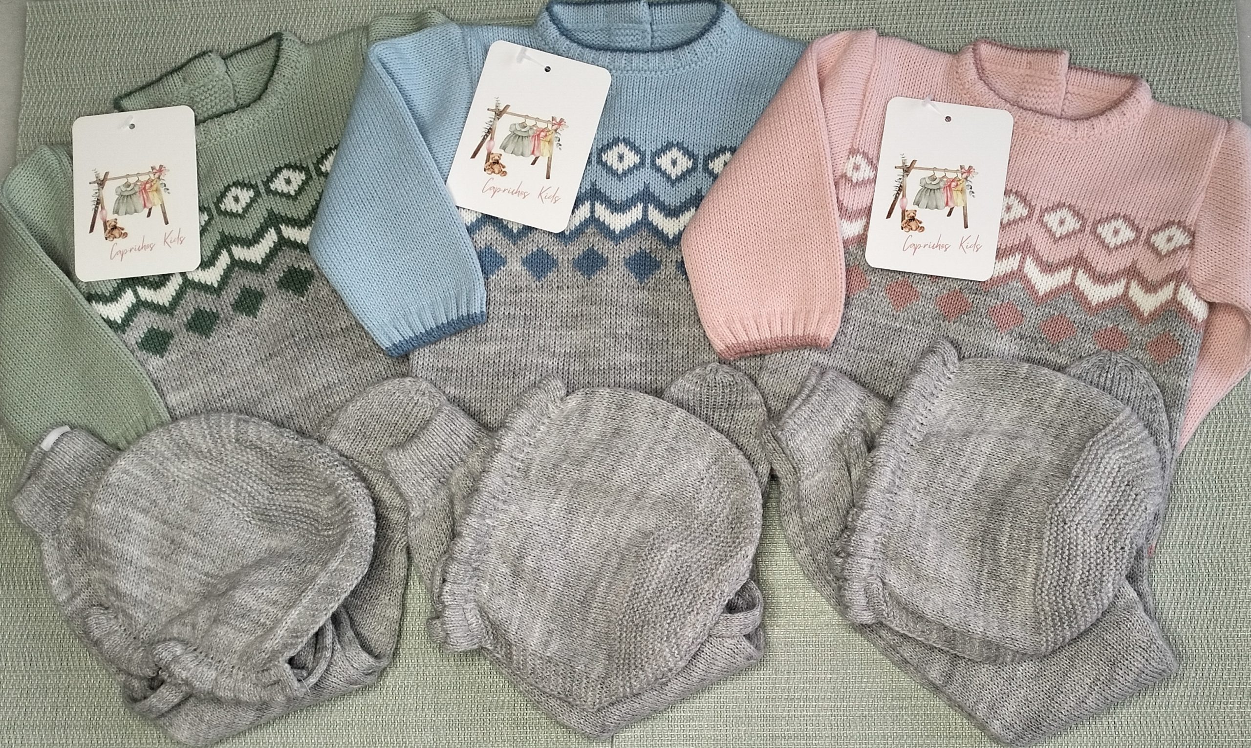 CONJUNTO DE POLAINA CON ESTAMPADO DE ROMBOS