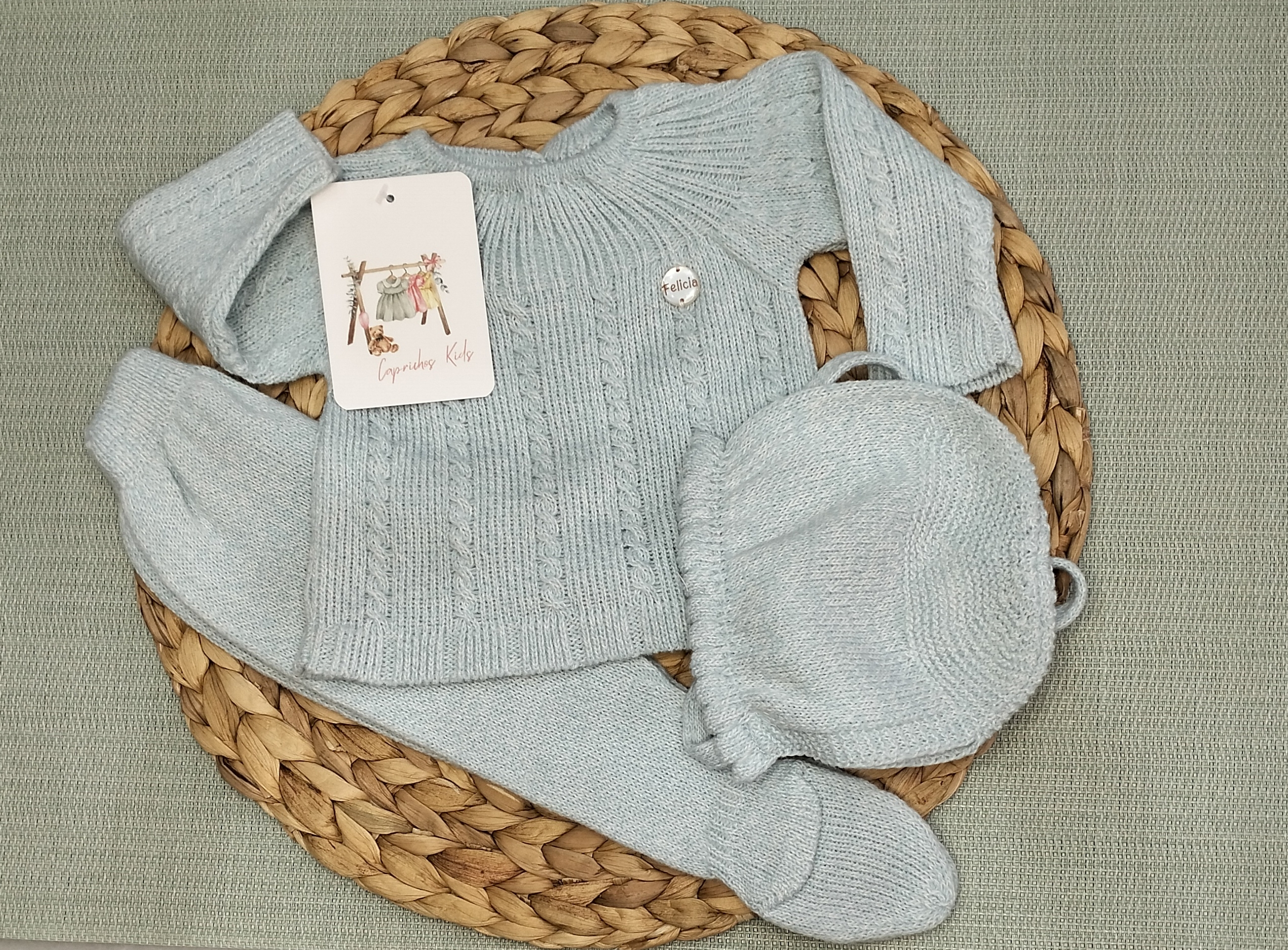 CONJUNTO DE POLAINA CON DETALLES TRENZADOS - Imagen 2