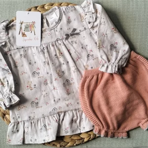 CONJUNTO NIÑA ANIMALES SALMON