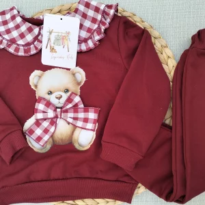 CHANDAL NIÑA OSO BURDEOS