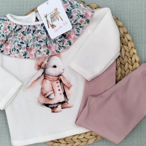 CONJUNTO LEGGINS NIÑA CONEJO