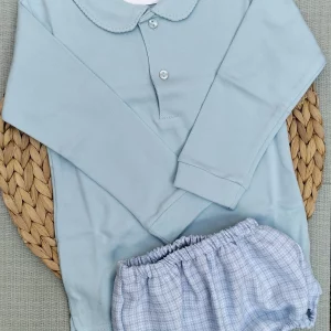 CONJUNTO DE POLOLO CELESTE
