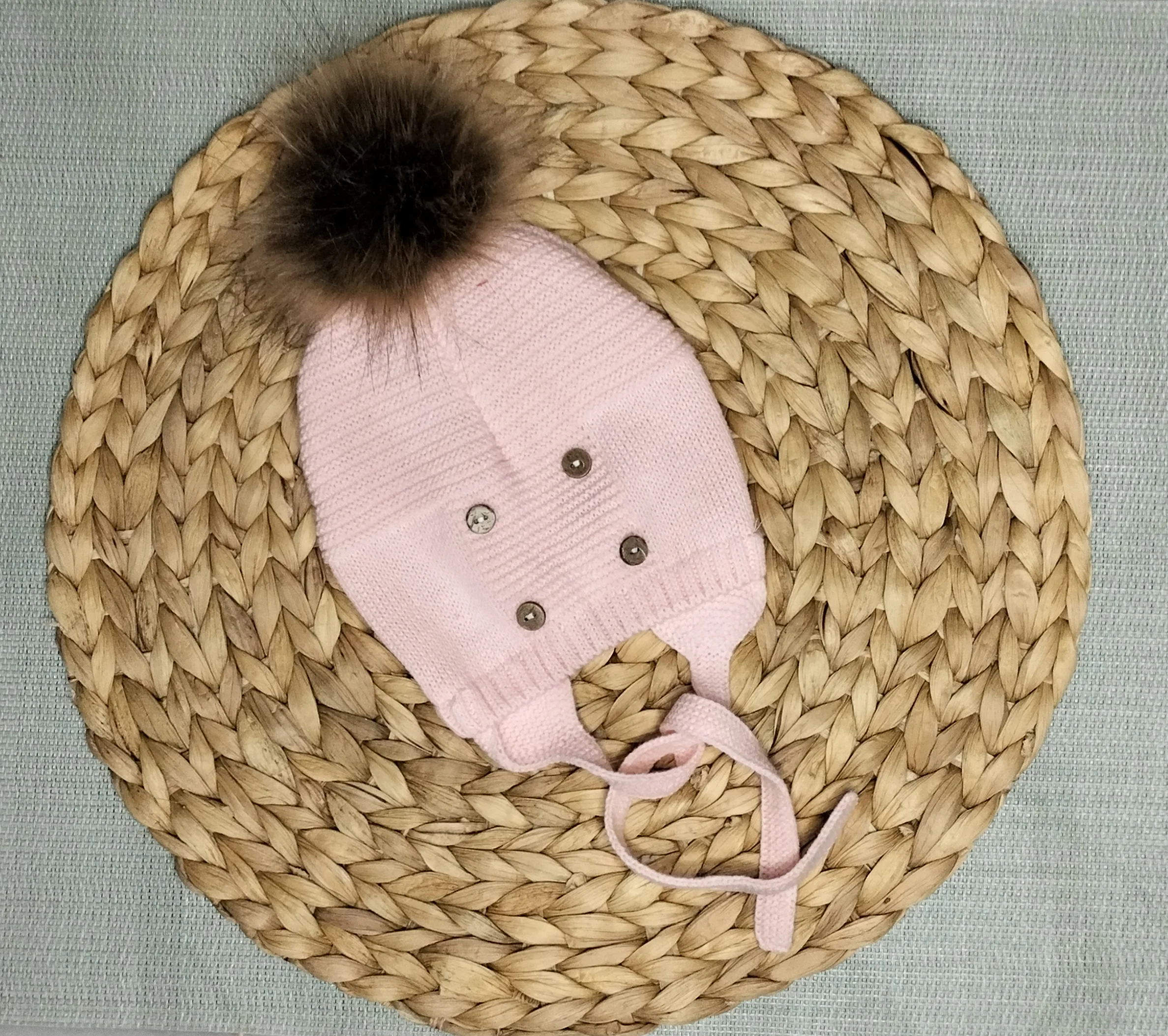 GORRO DE LANA CON POMPOM - Imagen 6