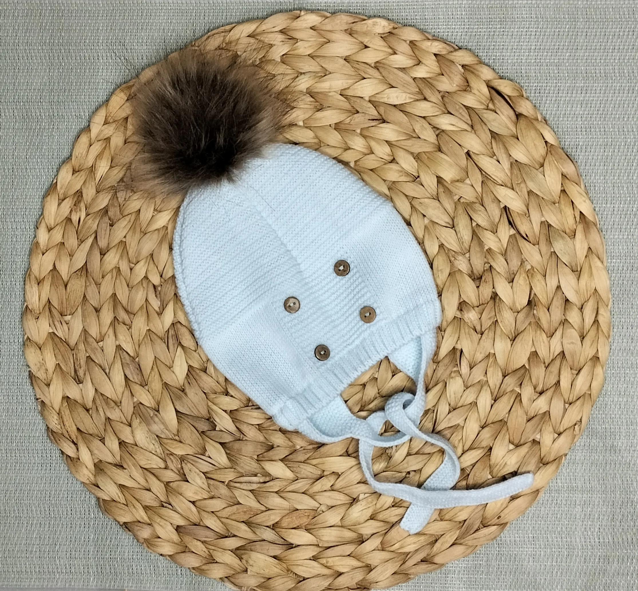 GORRO DE LANA CON POMPOM - Imagen 4