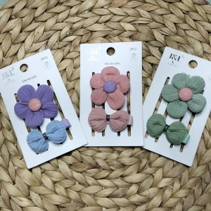 PINZA DE FLOR, EN VARIOS TONOS