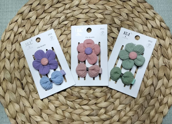 PINZA DE FLOR, EN VARIOS TONOS