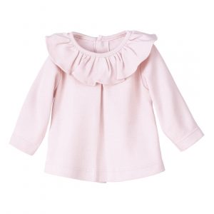 CAMISETA TITAN CON CUELLO VOLANTE, ROSA