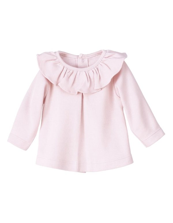 CAMISETA TITAN CON CUELLO VOLANTE, ROSA