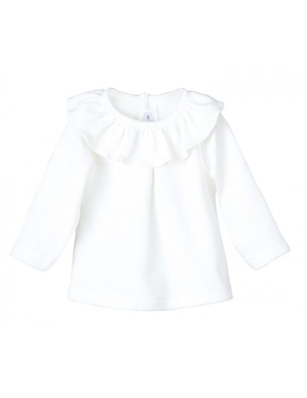 CAMISETA TITAN CON CUELLO VOLANTE, CRUDO