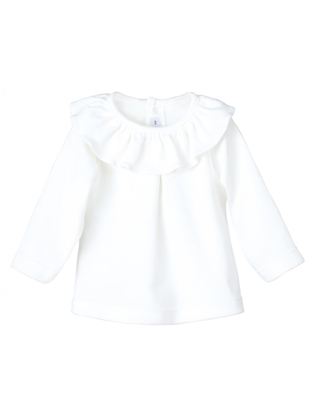 CAMISETA TITAN CON CUELLO VOLANTE, CRUDO