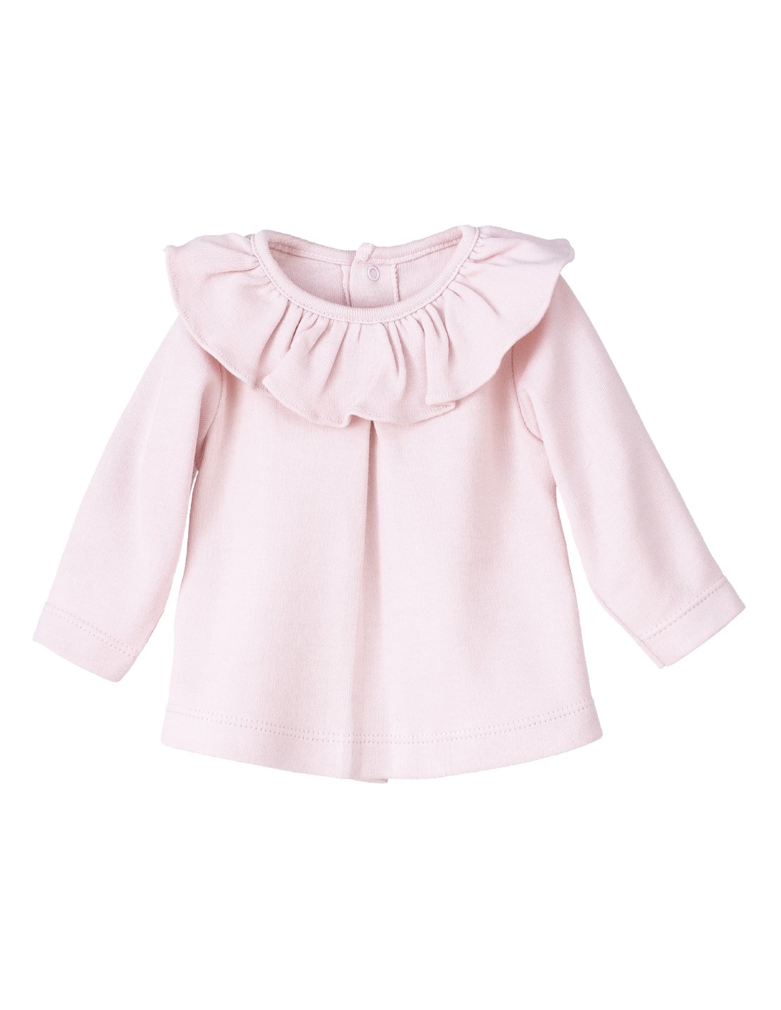 CAMISETA TITAN CON CUELLO VOLANTE, ROSA