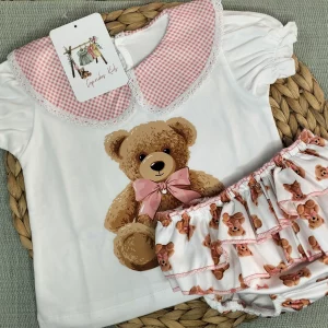 CONJUNTO ALGODON OSITO NIÑA