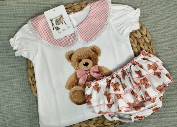 CONJUNTO ALGODON OSITO NIÑA