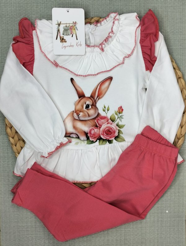 CONJUNTO ALGODON LEGGINS CONEJITA