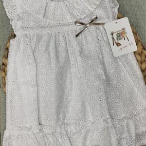 VESTIDO BLANCO PERFORADO