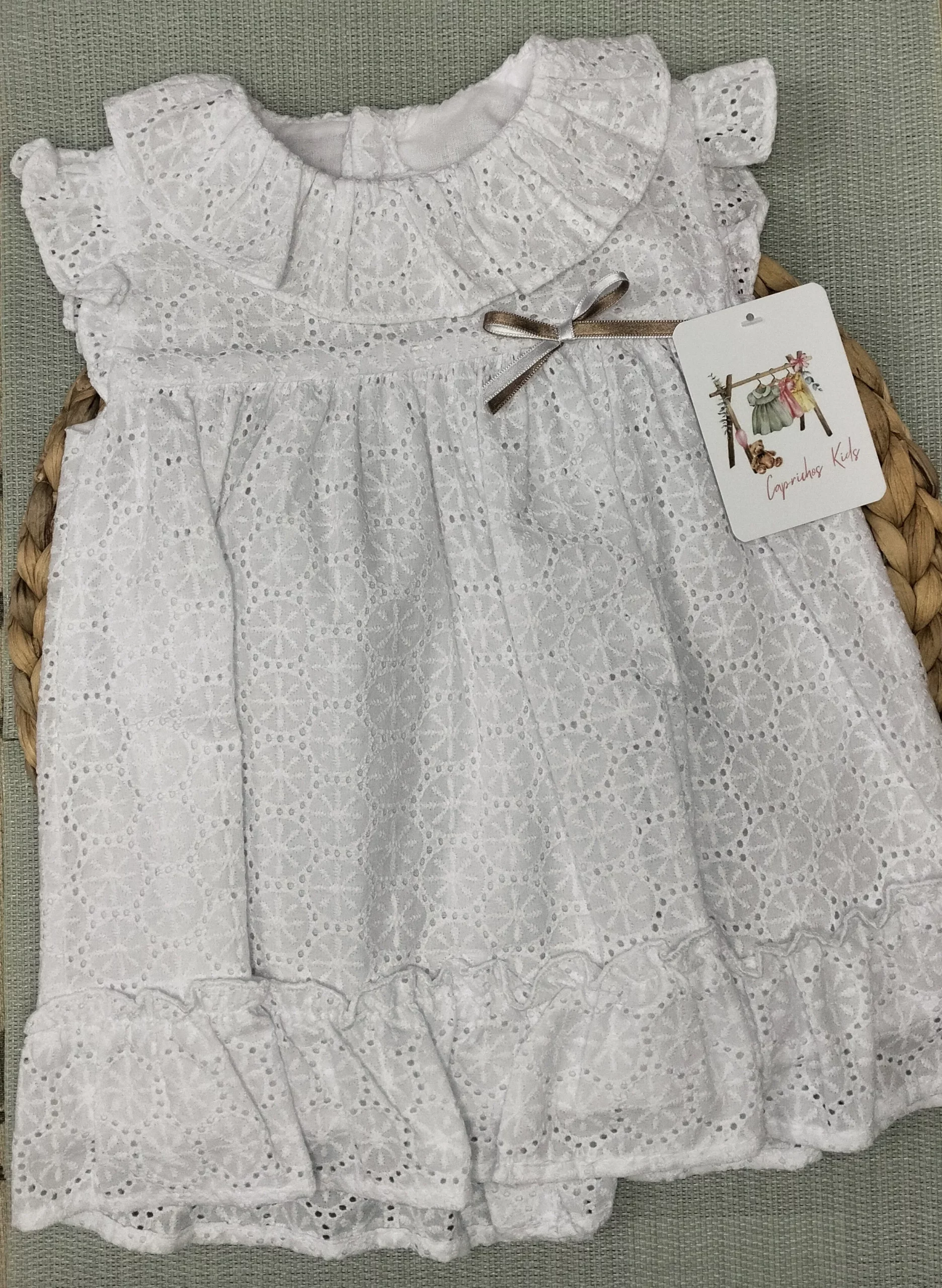 VESTIDO BLANCO PERFORADO