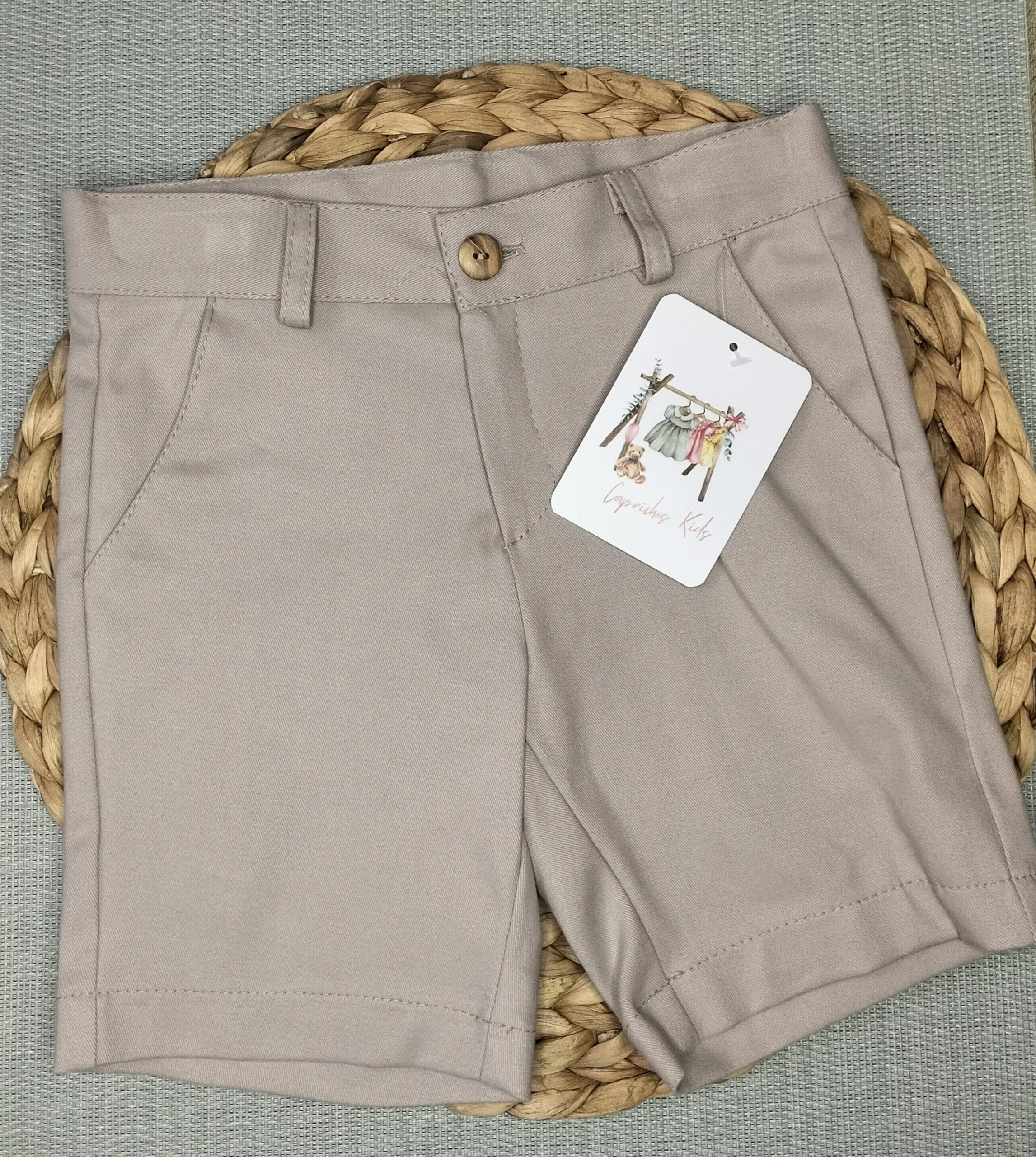 PANTALON CORTO SAGRA, BEIGE