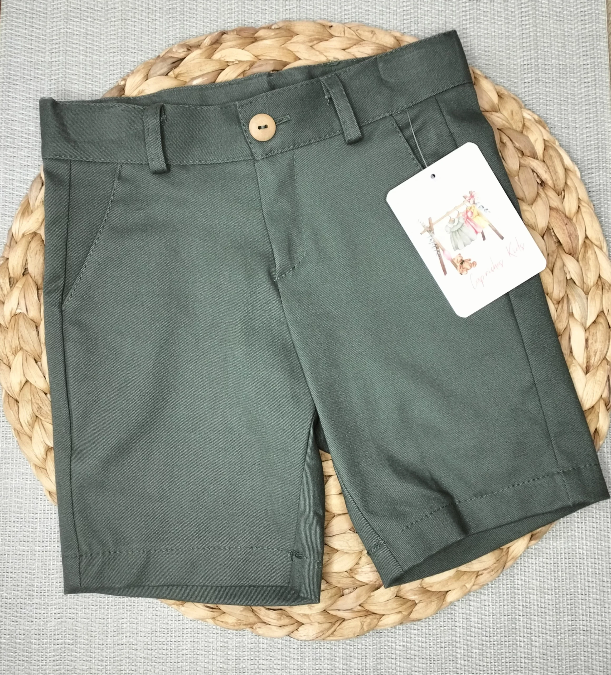PANTALON CORTO SAGRA, VERDE