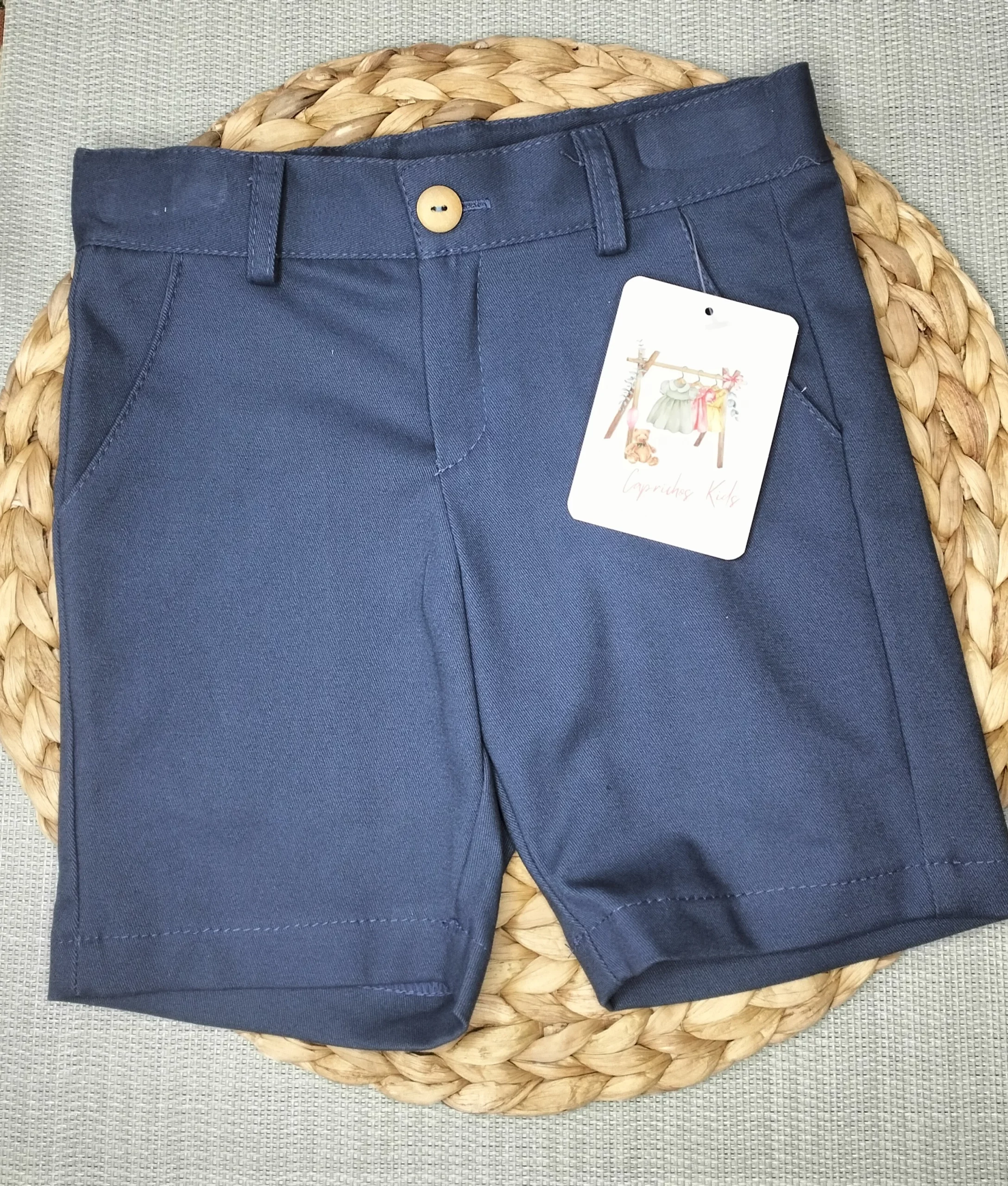 PANTALON CORTO SAGRA, AZUL