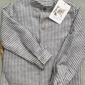 CAMISA CARAMELO, AZUL MARINO