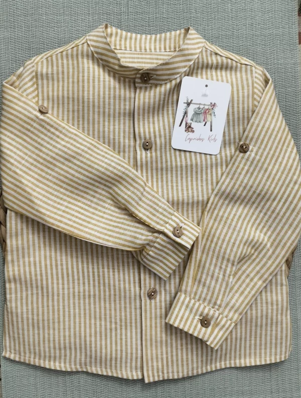 CAMISA CARAMELO, MOSTAZA