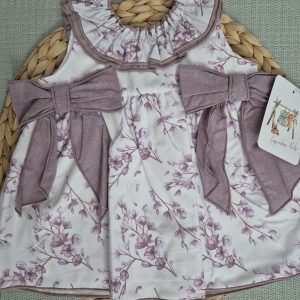 VESTIDO FLORES MALVA