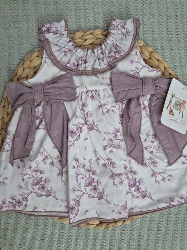 VESTIDO FLORES MALVA