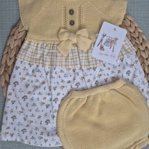 VESTIDO VAINILLA CON ESTAMPADO FLORAL