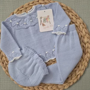 CONJUNTO POLAINA CIELO/BLANCO