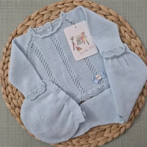 CONJUNTO POLAINA, CELESTE