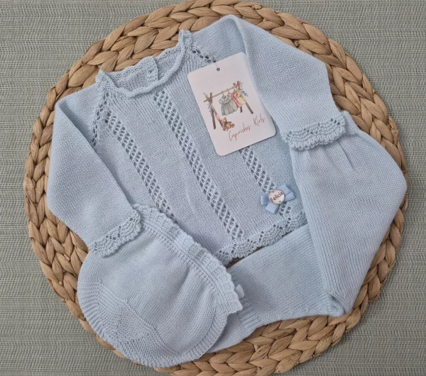 CONJUNTO POLAINA, CELESTE
