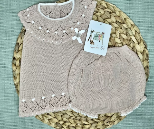 CONJUNTO PUNTO SALMON EMPOLVADO