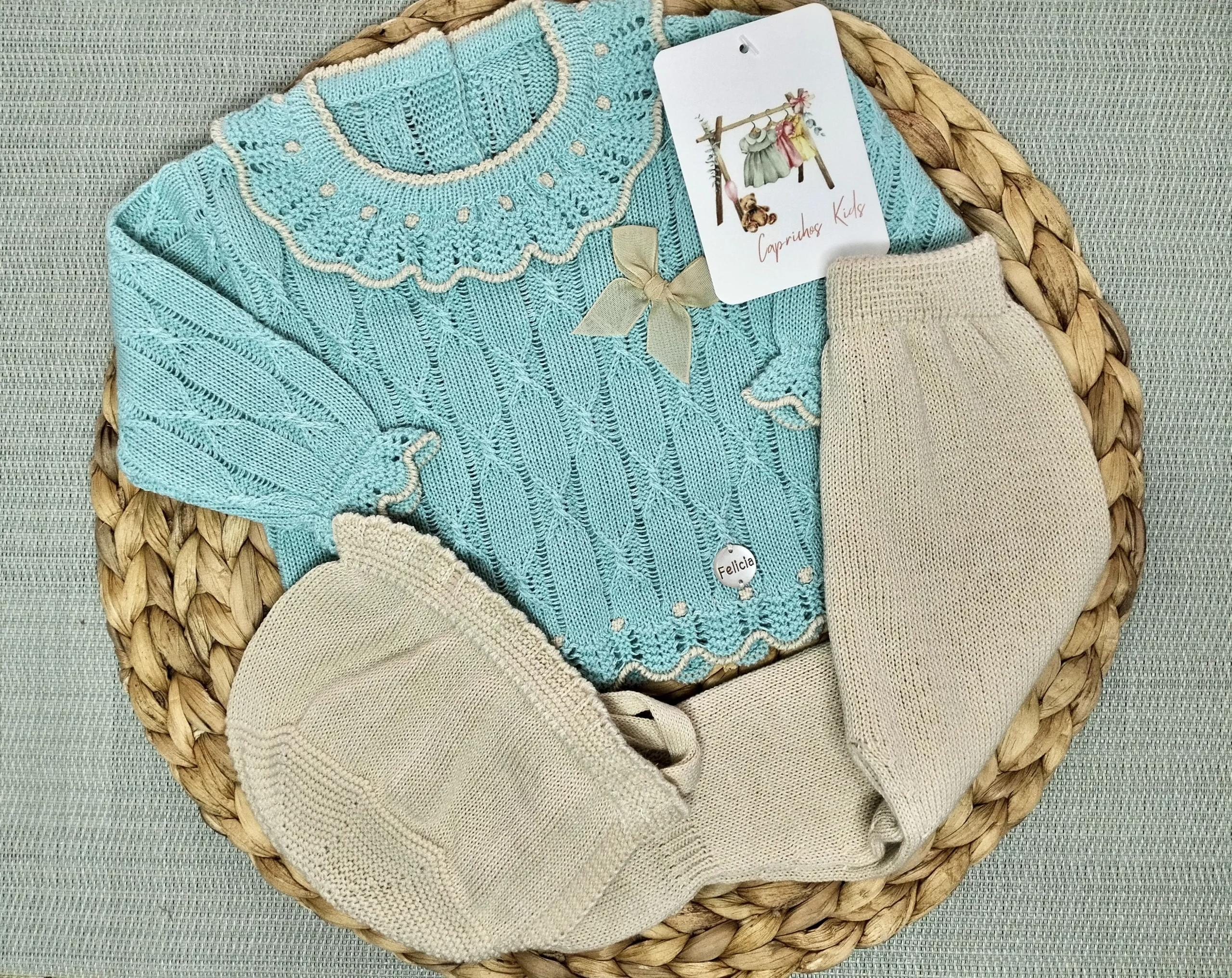 CONJUNTO POLAINA TURQUESA