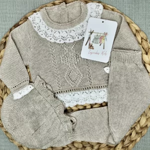 CONJUNTO POLAINA LINO/BLANCO