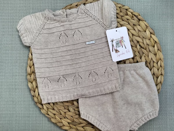 CONJUNTO LINO, MANGA CORTA