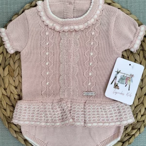 PELELE ROSA EMPOLVADO CON ENCAJE