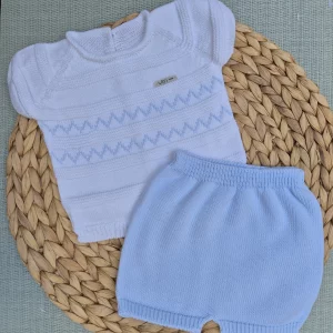 CONJUNTO MC HILO, CELESTE/BLANCO