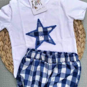 CONJUNTO ALGODON ESTRELLAS, NIÑO
