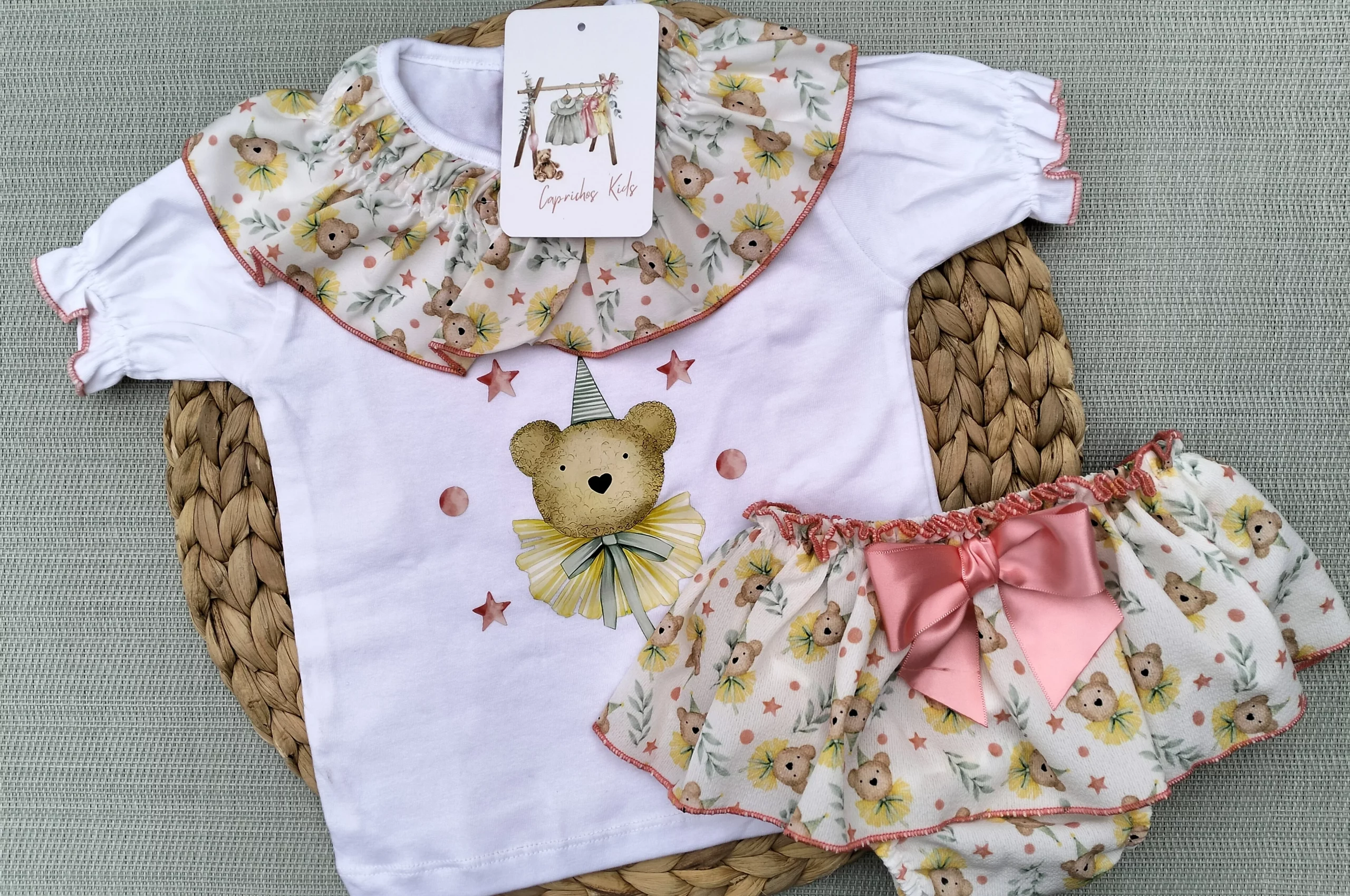 CONJUNTO ALGODON OSOS, NIÑA