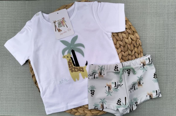 CONJUNTO DE BAÑO JIRAFA, NIÑO