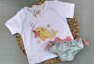 CONJUNTO BAÑO BALLENA, NIÑA